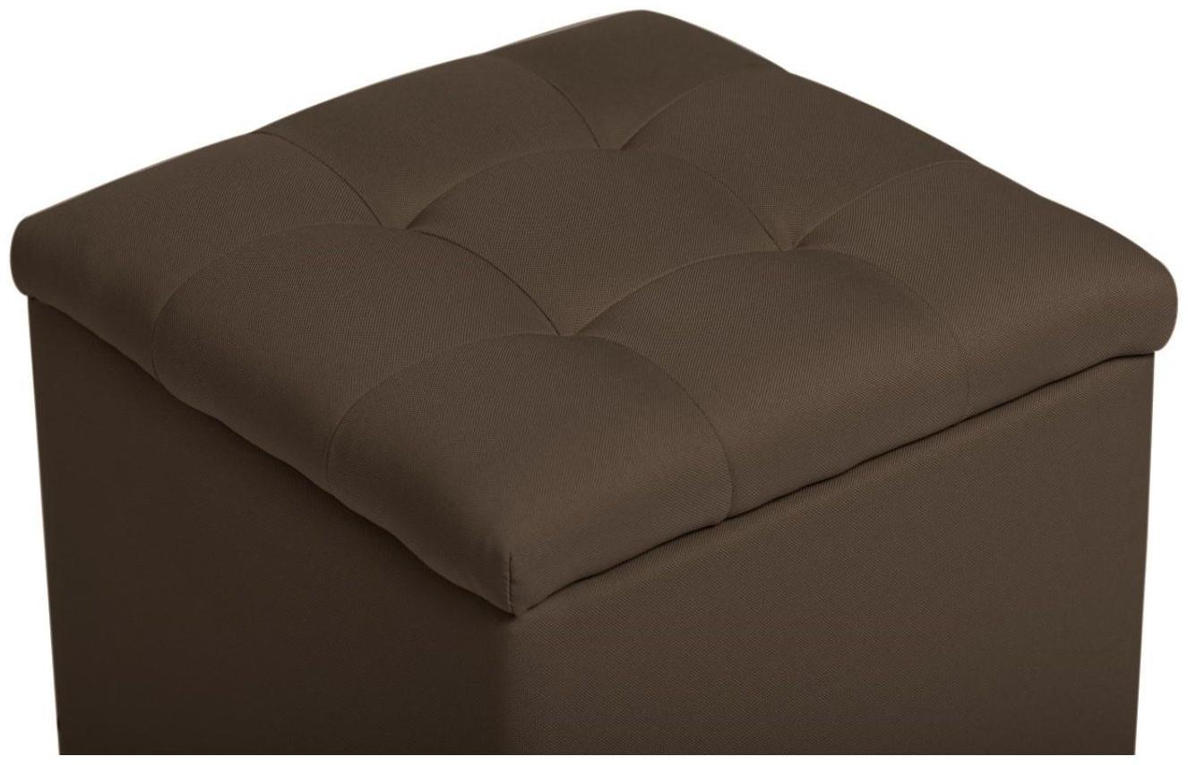 Пуф Бриг 400х400х430 Рогожка CHOCOLATE