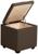 Пуф Бриг 400х400х430 Рогожка CHOCOLATE