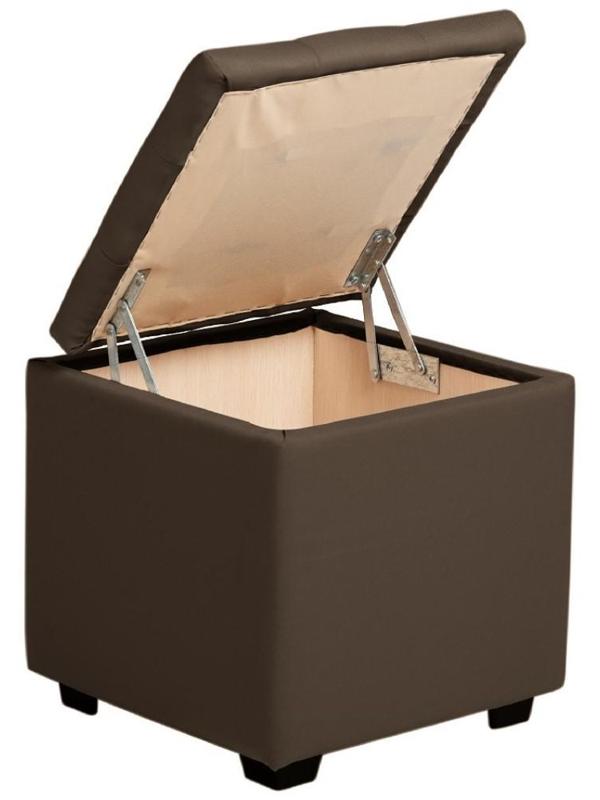 Пуф Бриг 400х400х430 Рогожка CHOCOLATE