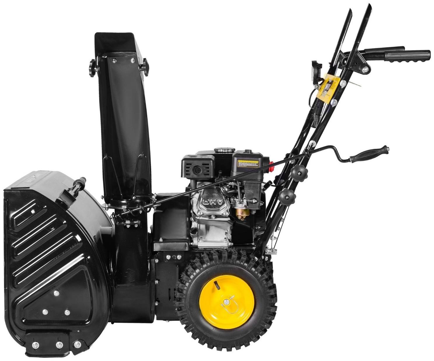 Снегоуборщик Huter SGC 4800E, 4Т, 4800 Вт, 6.5 л.с., самоходный, электростарт, ск. 5/2