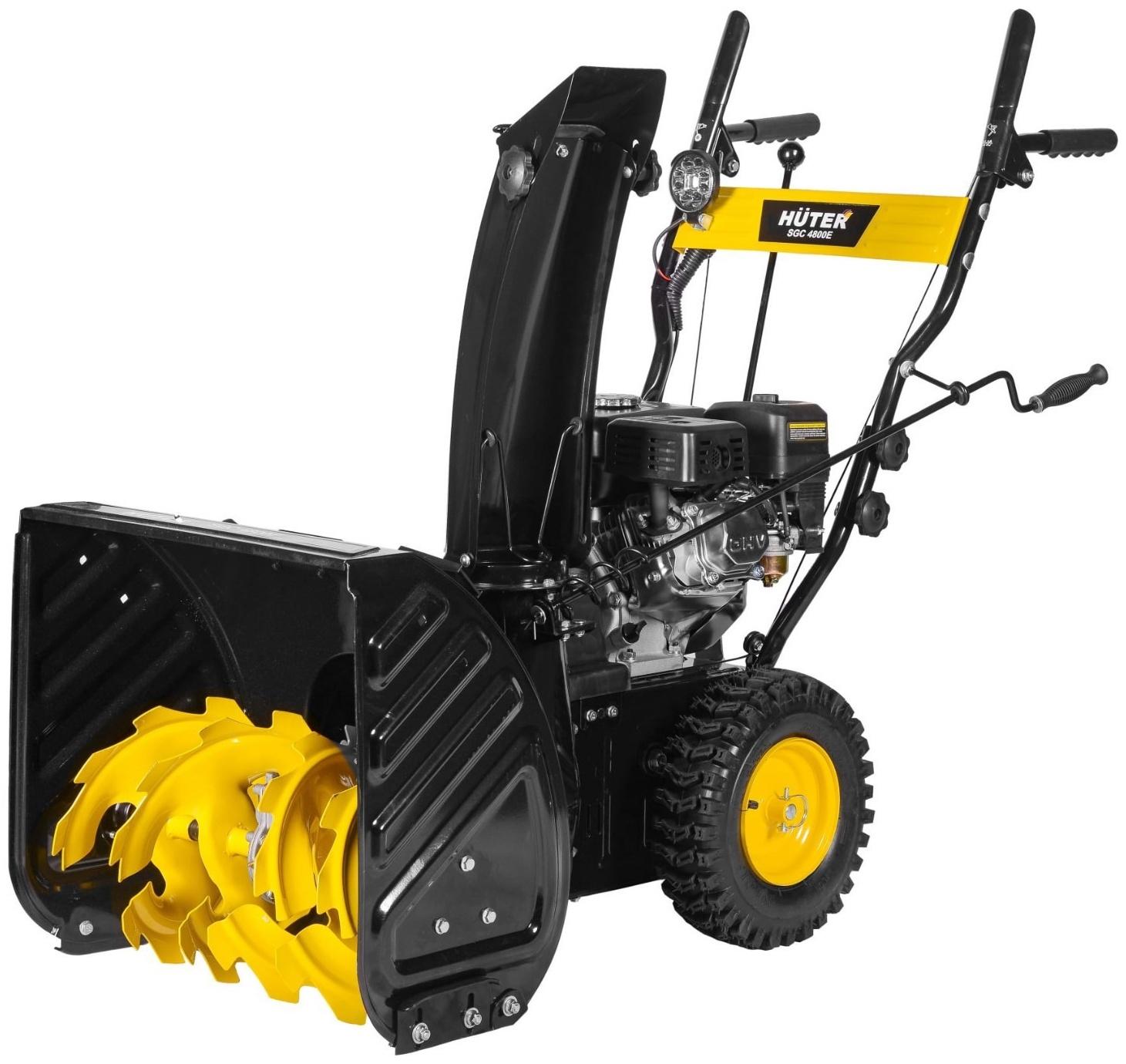 Снегоуборщик Huter SGC 4800E, 4Т, 4800 Вт, 6.5 л.с., самоходный, электростарт, ск. 5/2