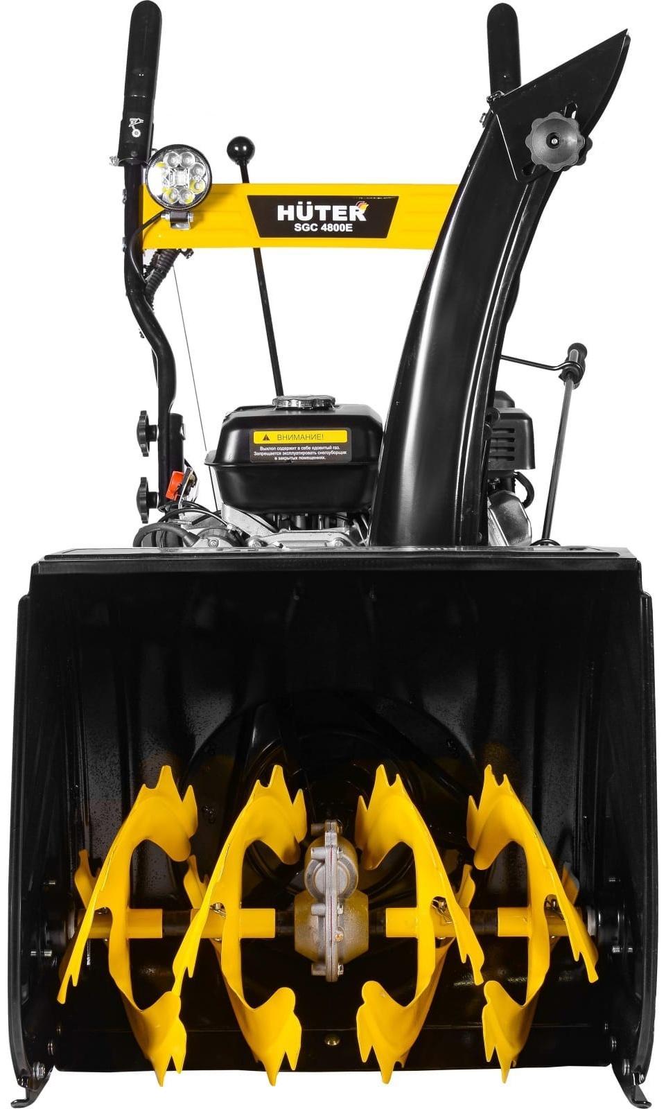 Снегоуборщик Huter SGC 4800E, 4Т, 4800 Вт, 6.5 л.с., самоходный, электростарт, ск. 5/2