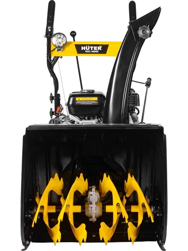 Снегоуборщик Huter SGC 4800E, 4Т, 4800 Вт, 6.5 л.с., самоходный, электростарт, ск. 5/2