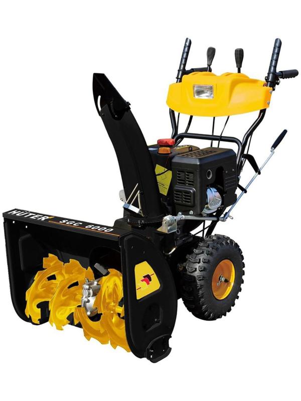 Снегоуборщик Huter SGC 6000, 5.8 кВт, 8 л.с., самоходный, ск. 6/2, шир./выс. 62/54 см + ПОДАРОК