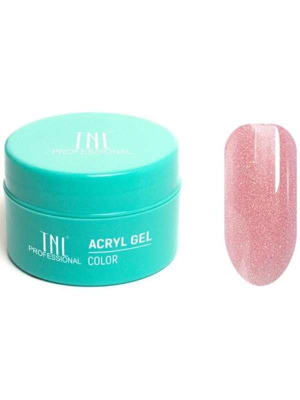 Acryl Gel TNL Illusion, №12 камуфлирующий розовый с шиммером, 18 мл