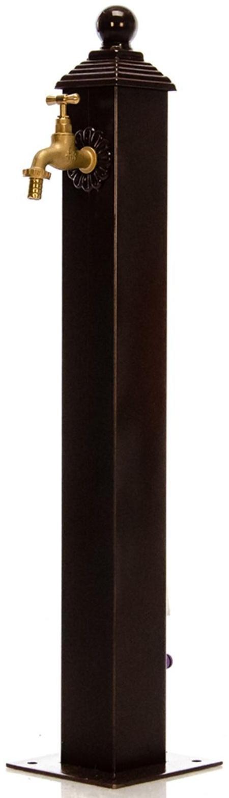 Водозаборная колонка, 16 × 16 × 79 см, темно-коричневая