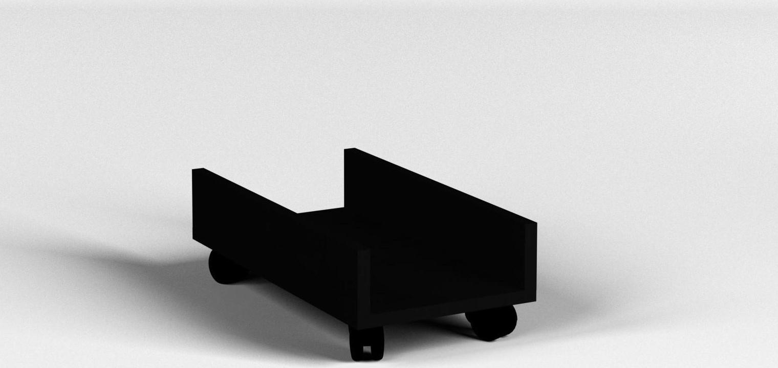 Подставка под системный блок, 450х240х150, Черный