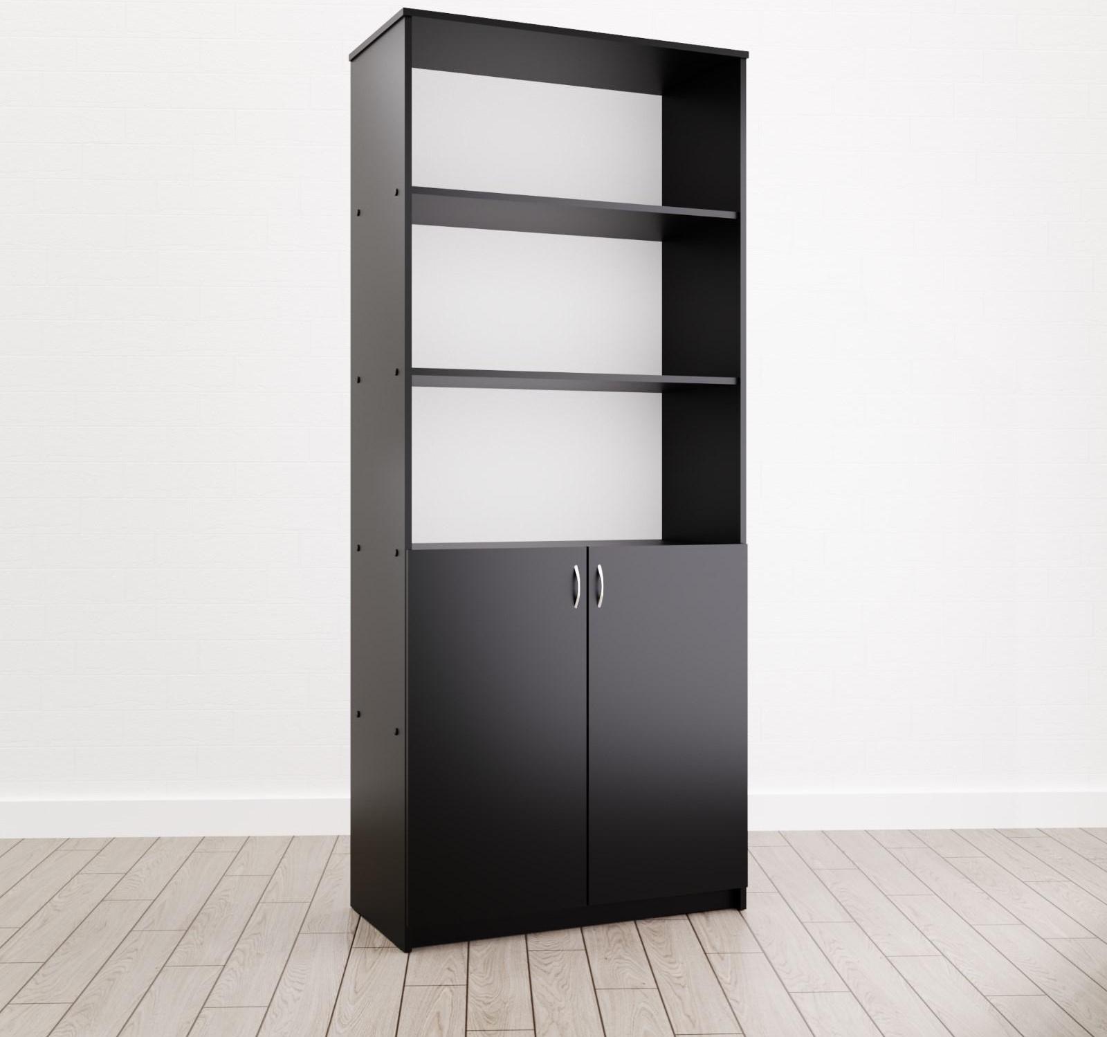 Шкаф комбинированный, 800х400х1980, Черный