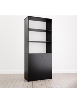 Шкаф комбинированный, 800х400х1980, Черный