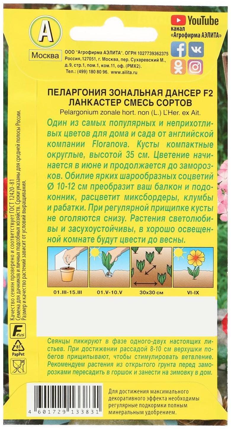 Семена цветов Пеларгония 