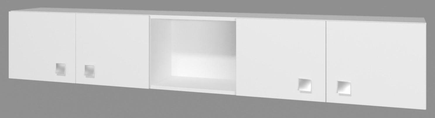 Полка навесная «Умка», 1930 × 245 × 450 мм, закрытая, цвет белый