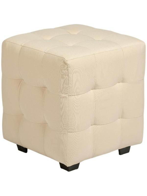 Пуф Генри 400х400х420 Рогожка CREAM