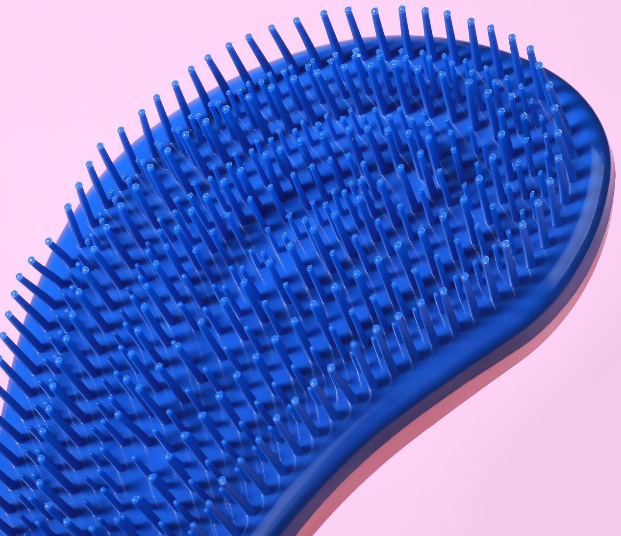 Расчёска массажная, 8 × 18,5 см, PVC коробка, цвет МИКС