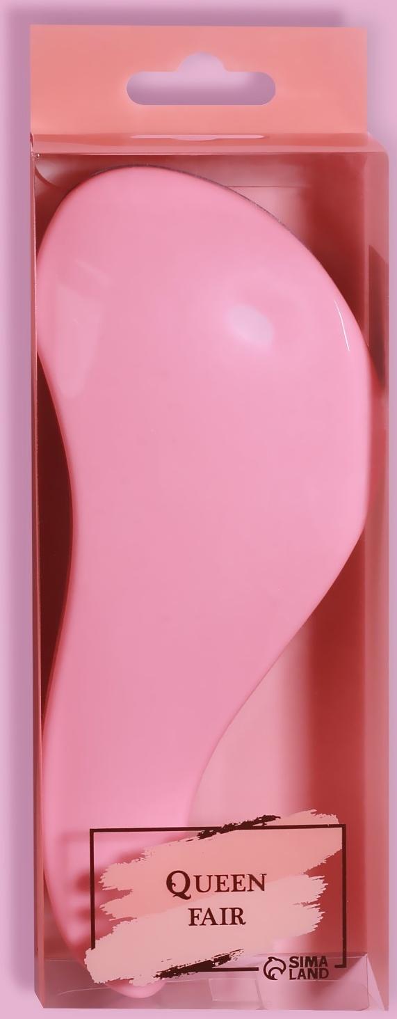 Расчёска массажная, 8 × 18,5 см, PVC коробка, цвет МИКС