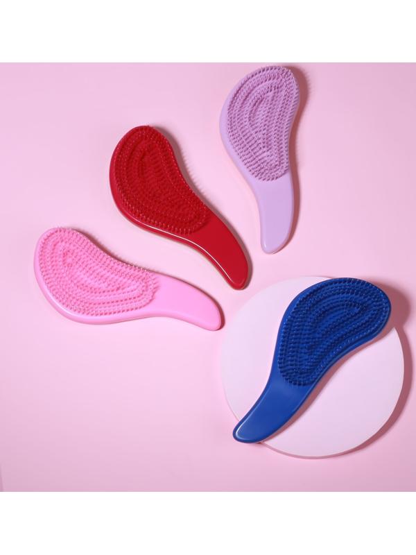 Расчёска массажная, 8 × 18,5 см, PVC коробка, цвет МИКС