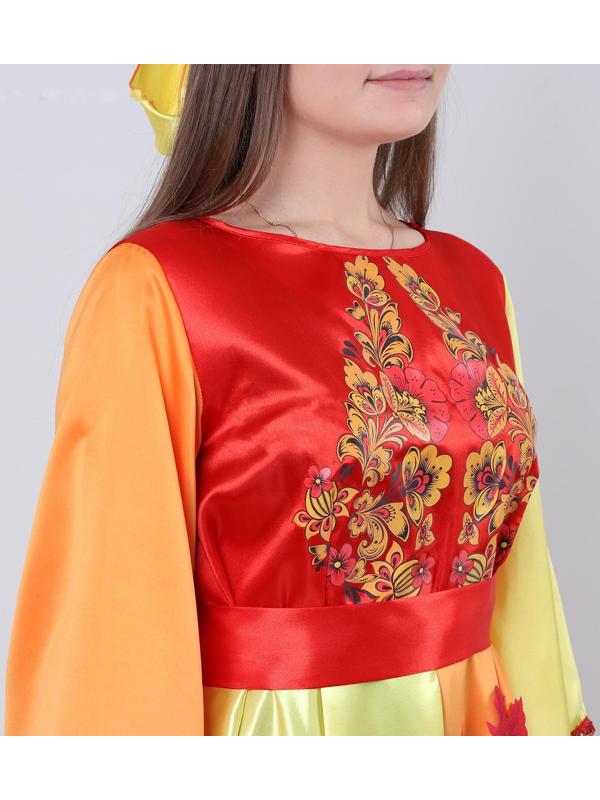 Карнавальный костюм «Осень», платье, кокошник, р. 50-52