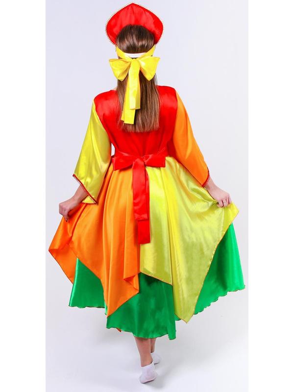 Карнавальный костюм «Осень», платье, кокошник, р. 50-52