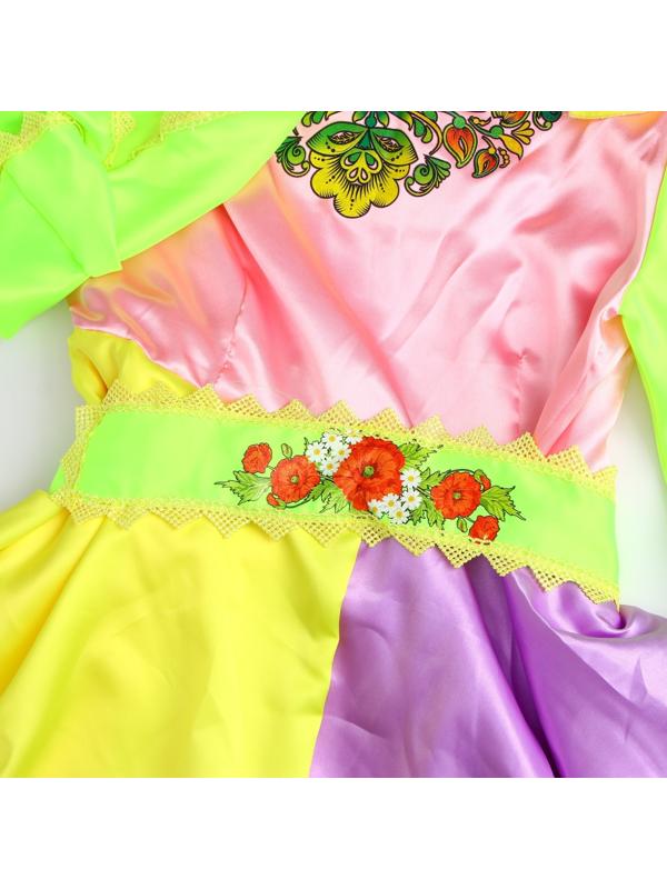 Карнавальный костюм «Весна», платье, кокошник, р. 50-52