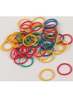 Силиконовые резинки для волос, набор, d = 1,5 см, 50 шт, разноцветные