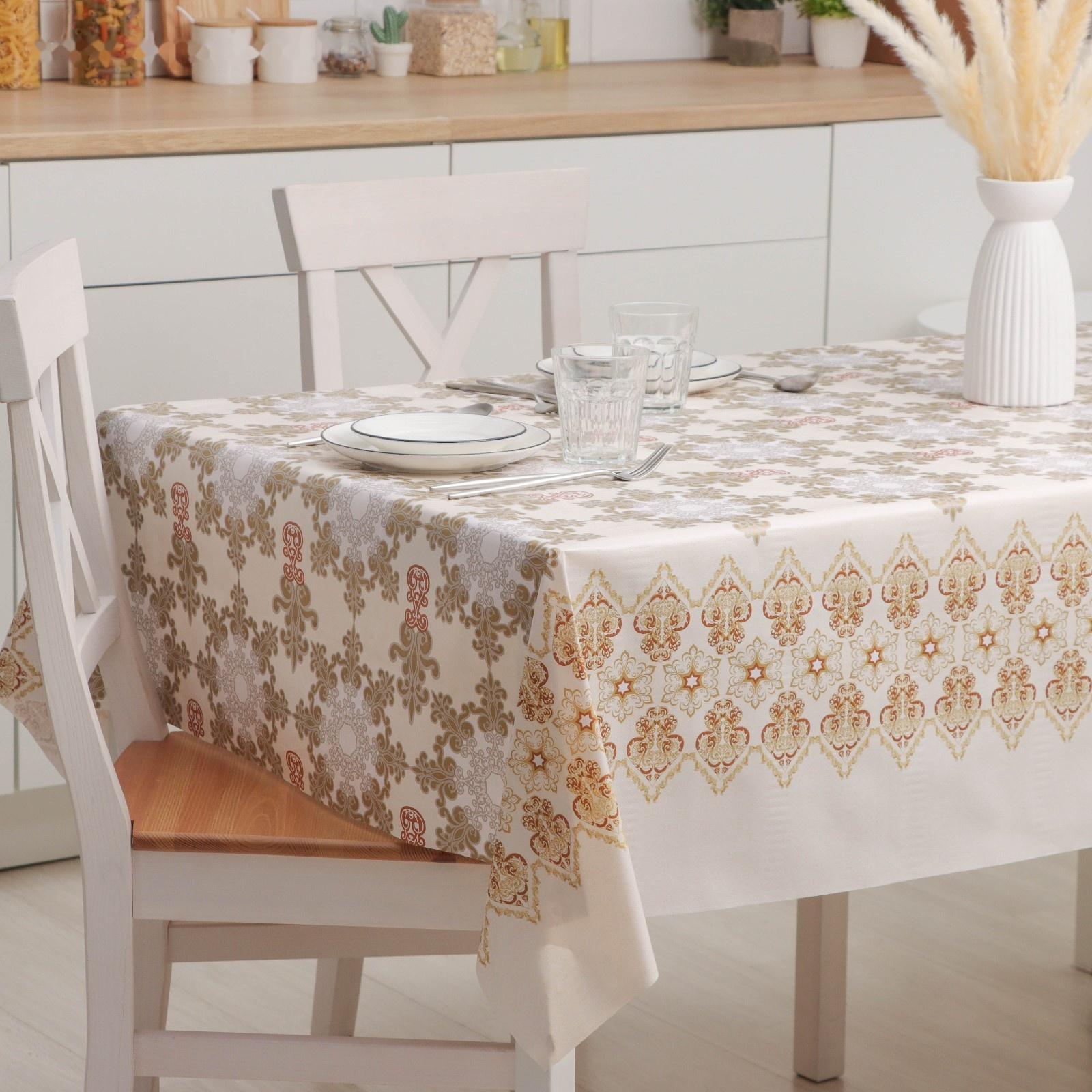 Клеёнка столовая на нетканой основе Доляна «Шарм», ширина 137 см, рулон 20 м