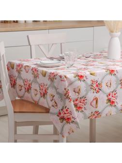 Клеёнка столовая на нетканой основе Доляна «Чаепитие», ширина 137 см, рулон 20 м