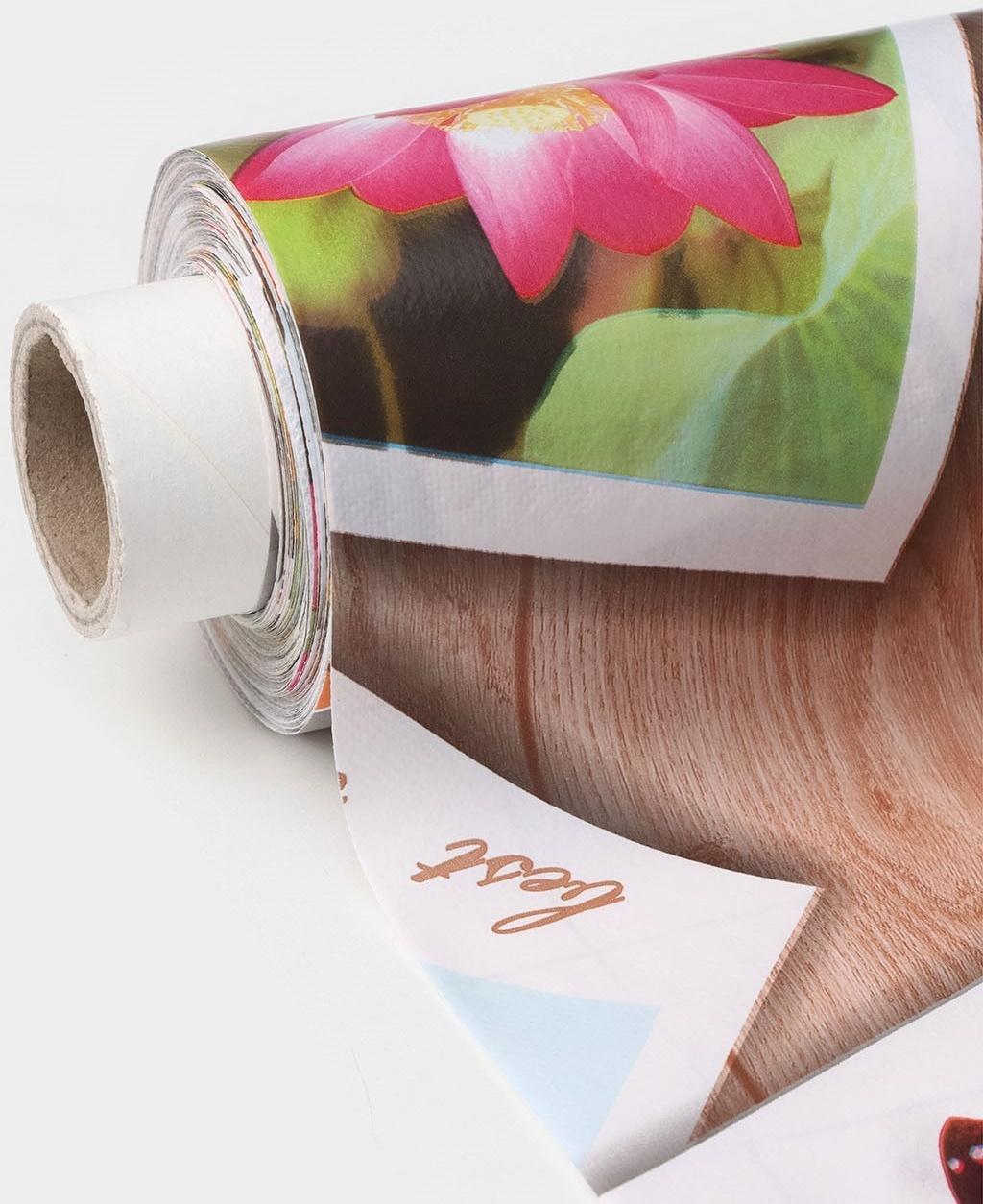 Клеёнка столовая на нетканой основе Доляна «Фото», ширина 137 см, рулон 20 м