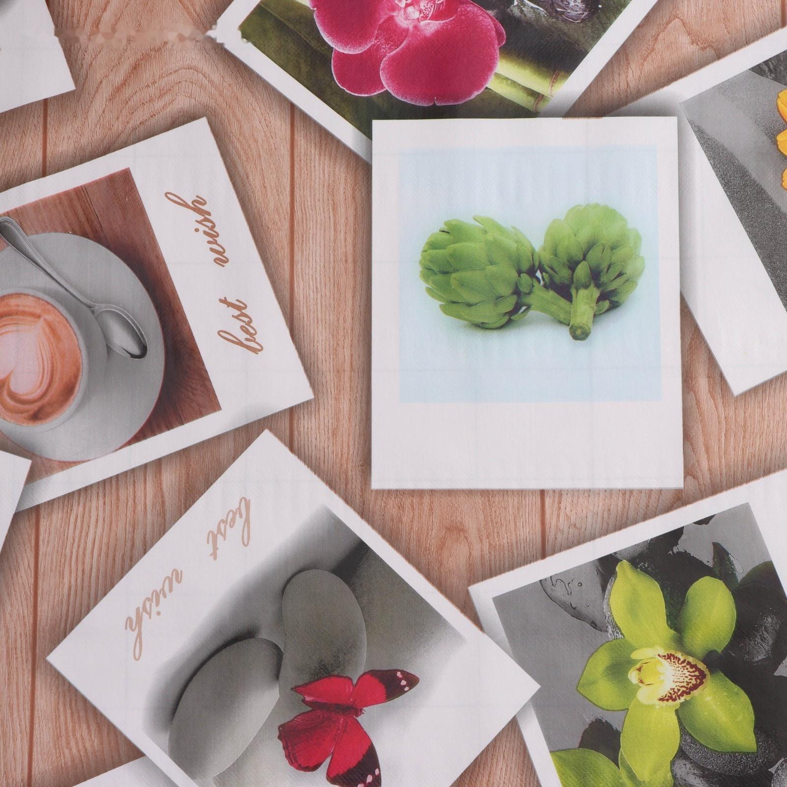 Клеёнка столовая на нетканой основе Доляна «Фото», ширина 137 см, рулон 20 м