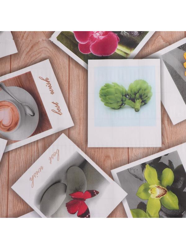 Клеёнка столовая на нетканой основе Доляна «Фото», ширина 137 см, рулон 20 м