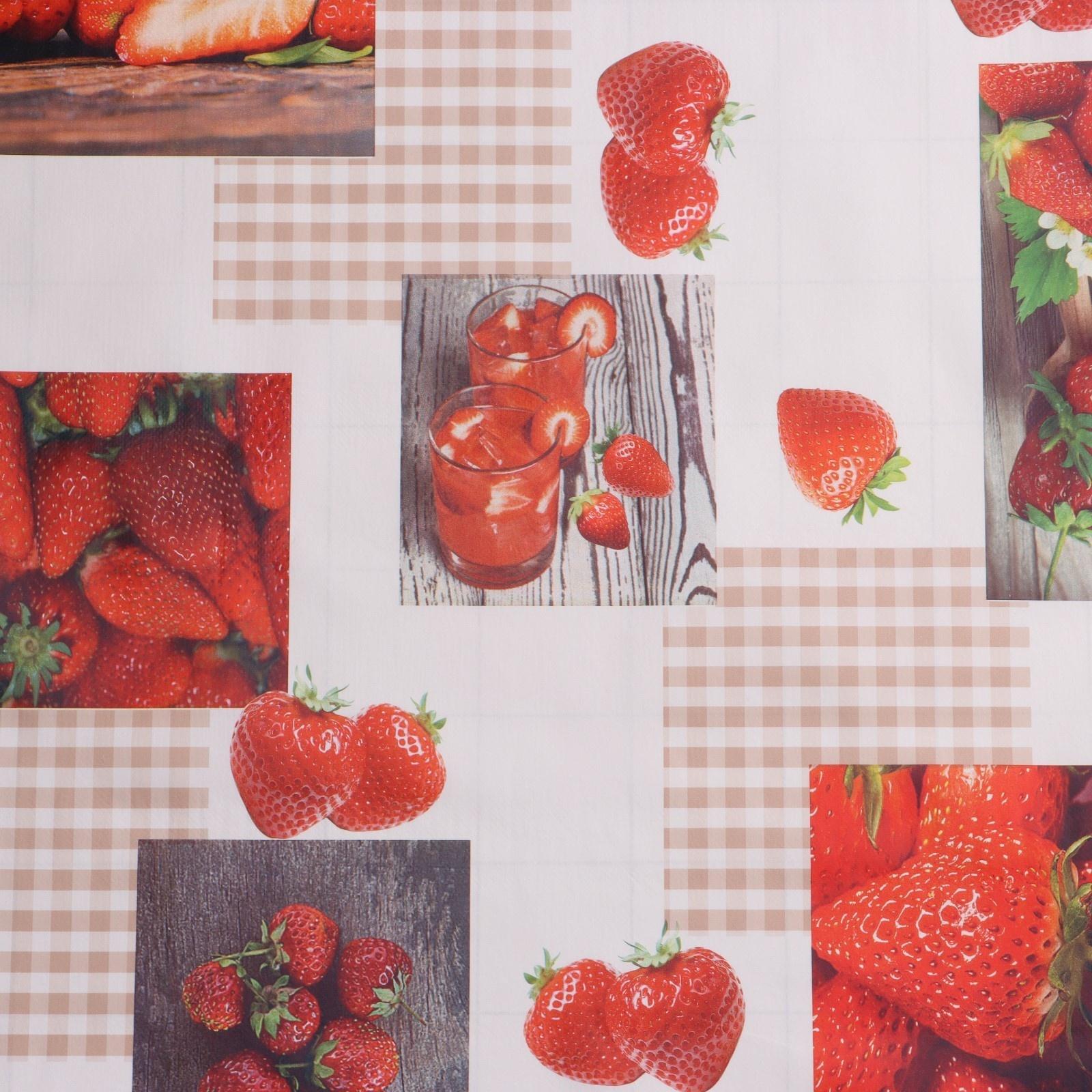 Клеёнка столовая на нетканой основе Доляна «Виктория», ширина 137 см, рулон 20 м