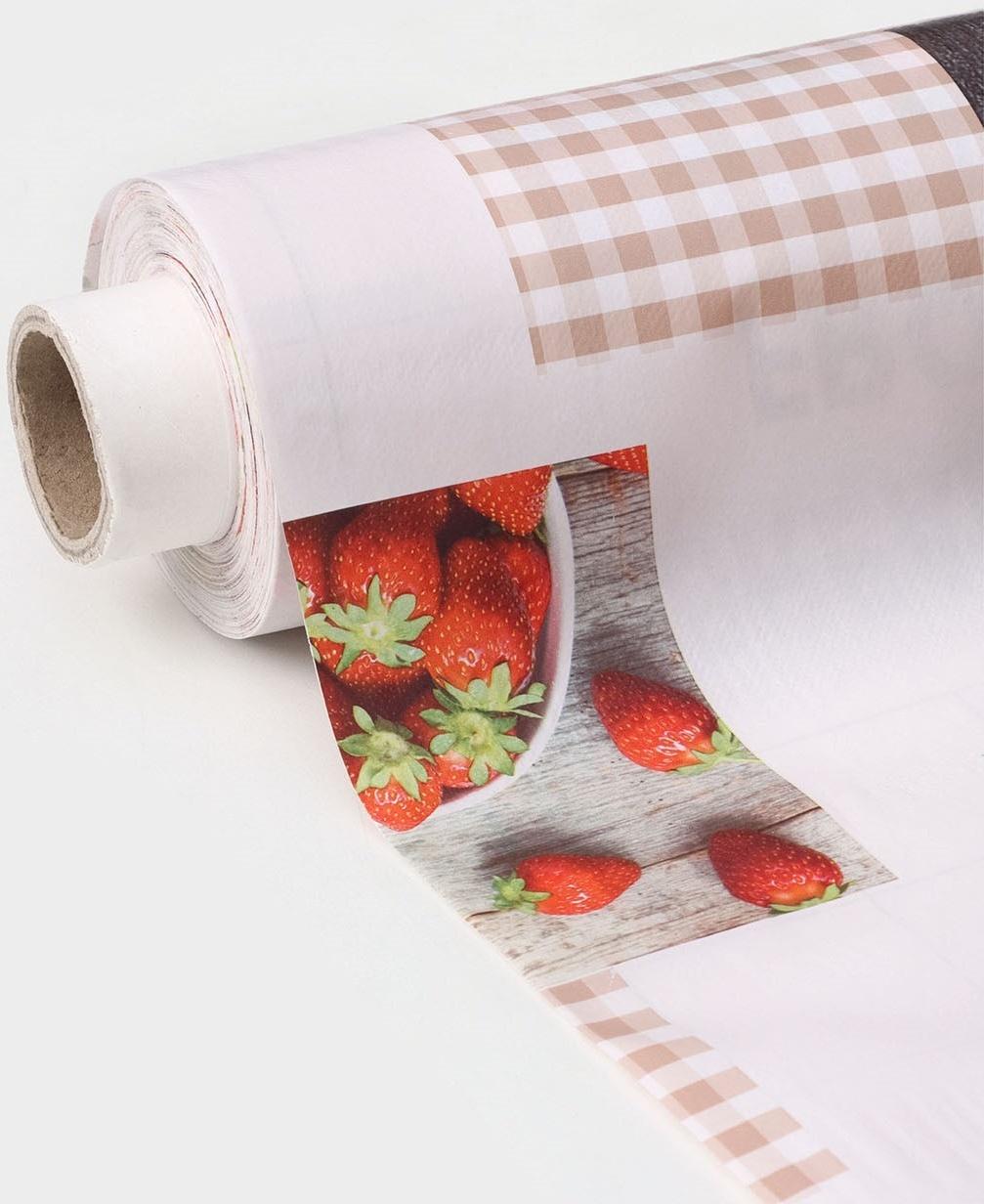 Клеёнка столовая на нетканой основе Доляна «Виктория», ширина 137 см, рулон 20 м