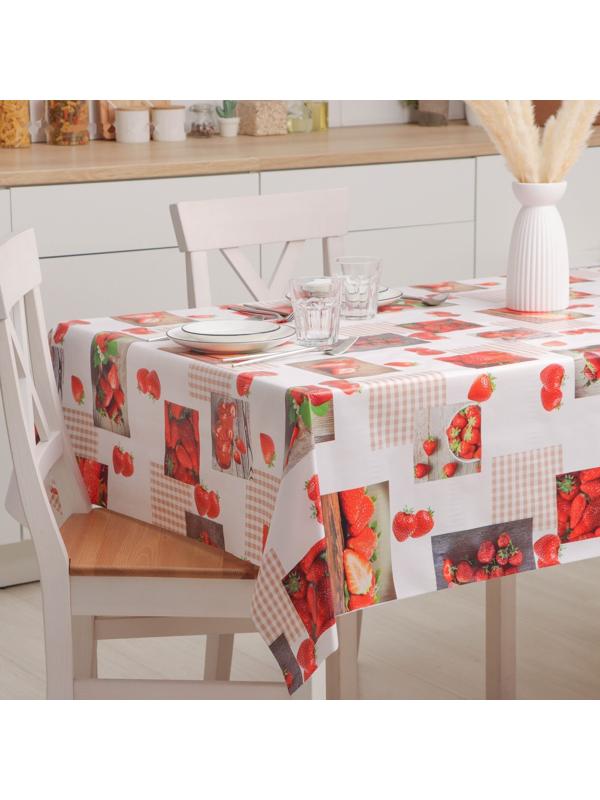 Клеёнка столовая на нетканой основе Доляна «Виктория», ширина 137 см, рулон 20 м