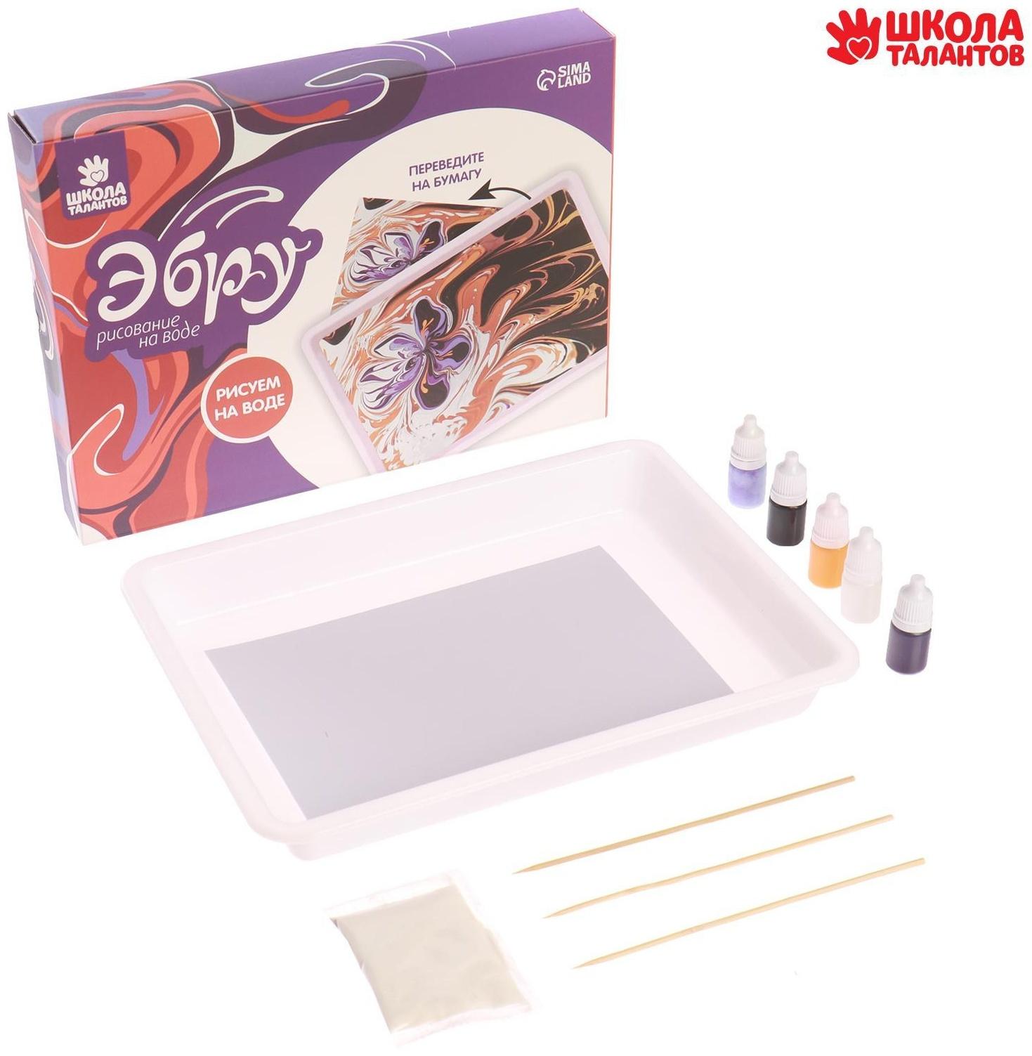 Рисование на воде: эбру «Цветы»