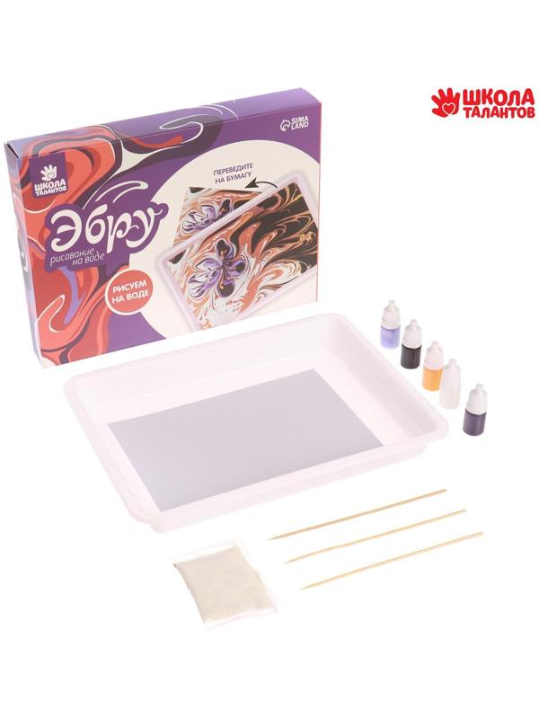 Рисование на воде: эбру «Цветы»