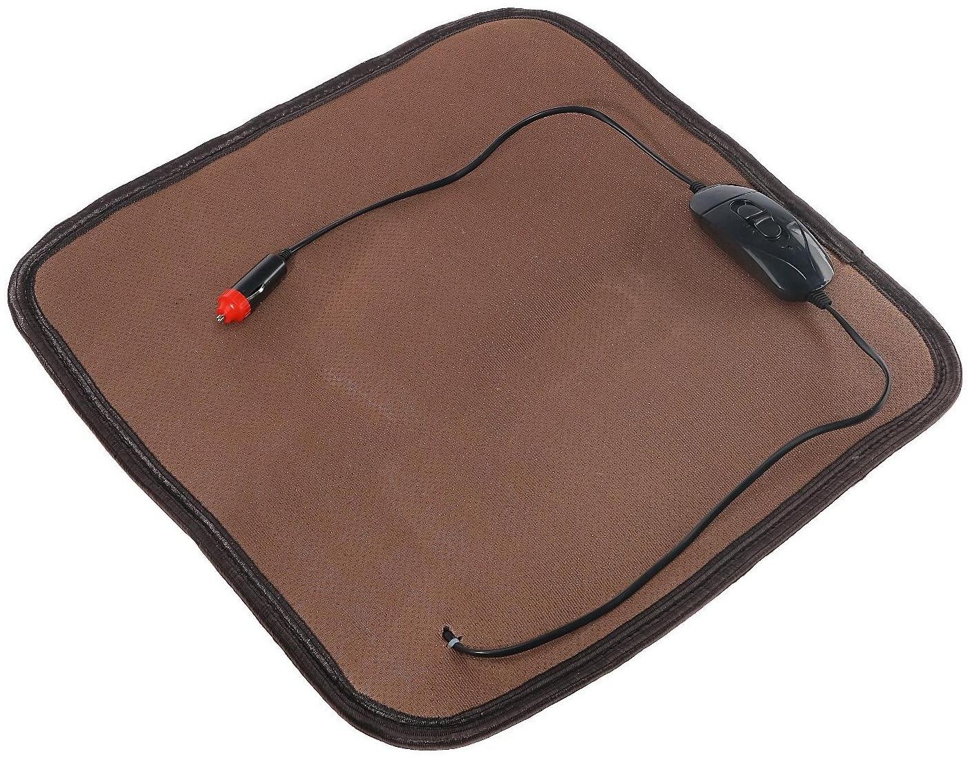 Накидка с подогревом TORSO, 12 В, регулятор, 42×42 см, провод 90 см, серый