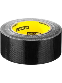 Лента армированная STAYER Professional 12086-50-50, влагостойкая, 48мм х 45м, черная