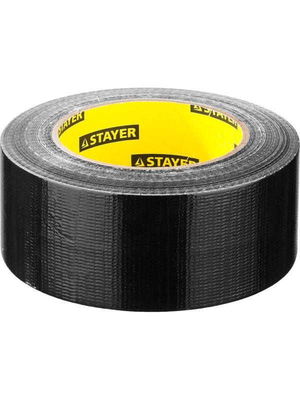 Лента армированная STAYER Professional 12086-50-50, влагостойкая, 48мм х 45м, черная