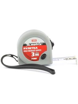 Рулетка Matrix Fine 31016, пластиковый корпус, 3 м х 16 мм