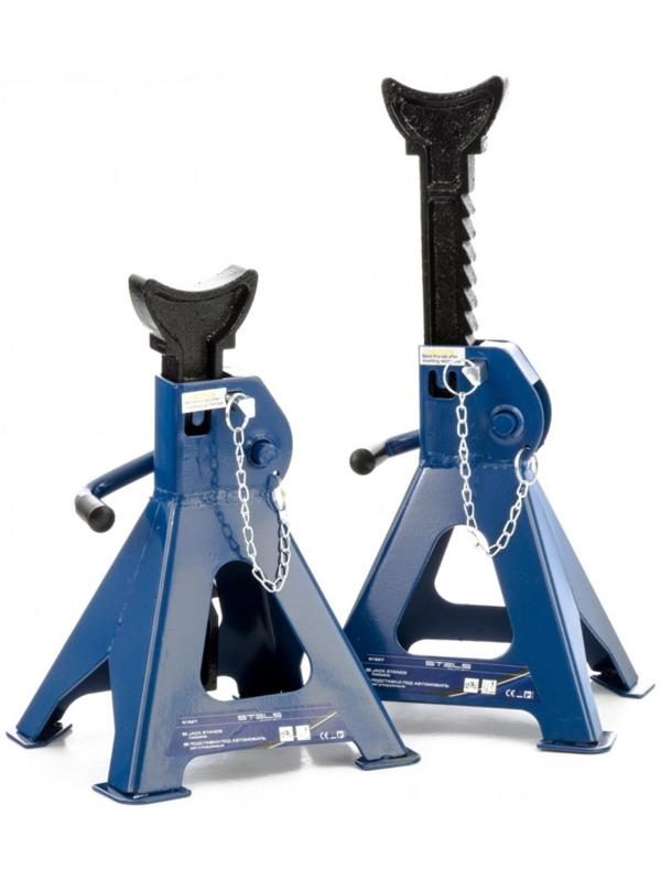Подставки под автомобиль Stels 51627, регулируемые, h подъема 295-425 мм, 3 т, 2 шт