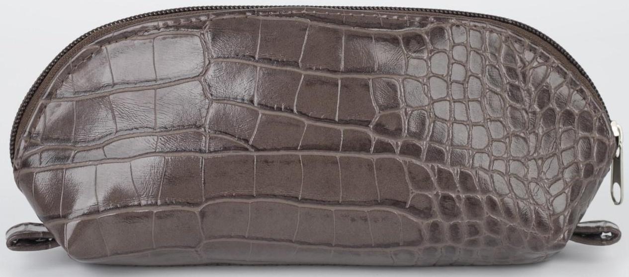 Косметичка на молнии, цвет коричневый