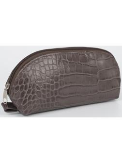 Косметичка на молнии, цвет коричневый