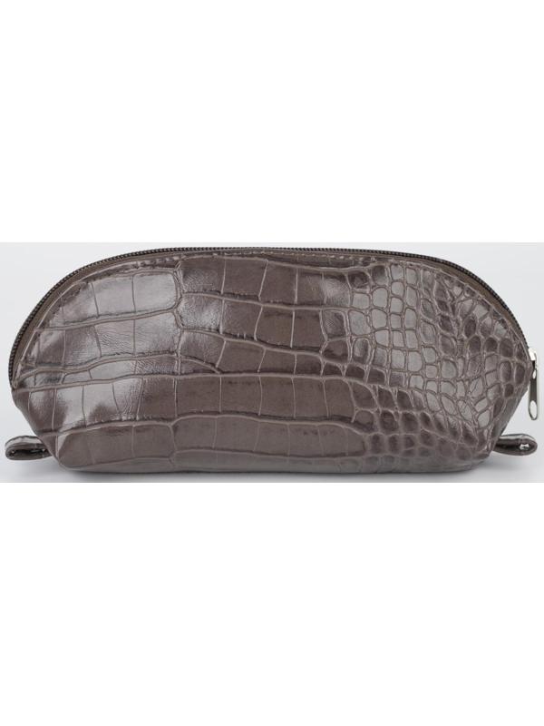 Косметичка на молнии, цвет коричневый