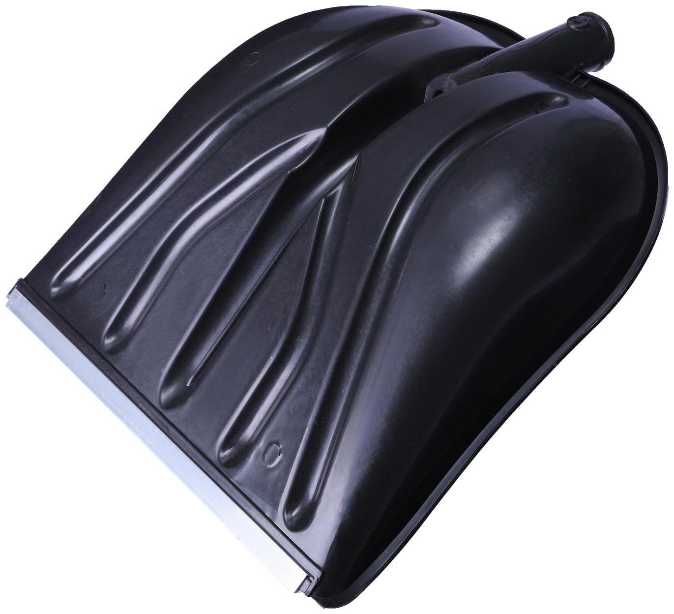 Ковш лопаты пластиковый, 410 × 460 мм, с алюминиевой планкой, тулейка 32 мм, «Купец»