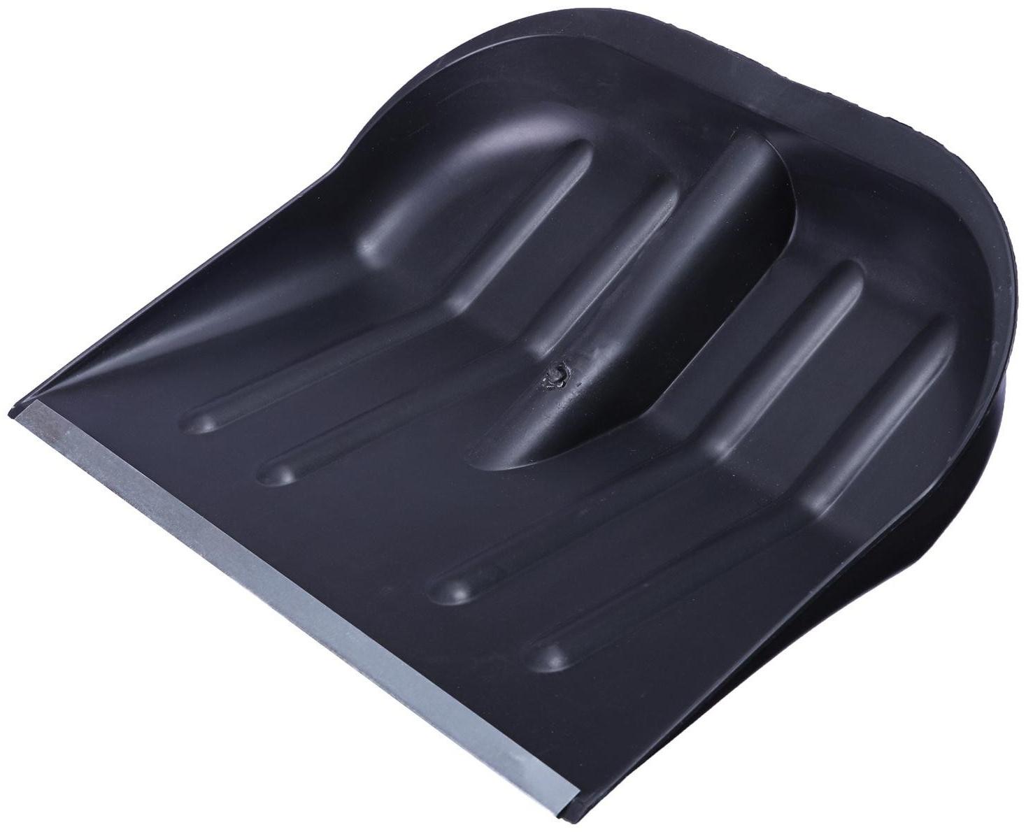 Ковш лопаты пластиковый, 360 × 410 мм, с оцинкованной планкой, тулейка 32 мм