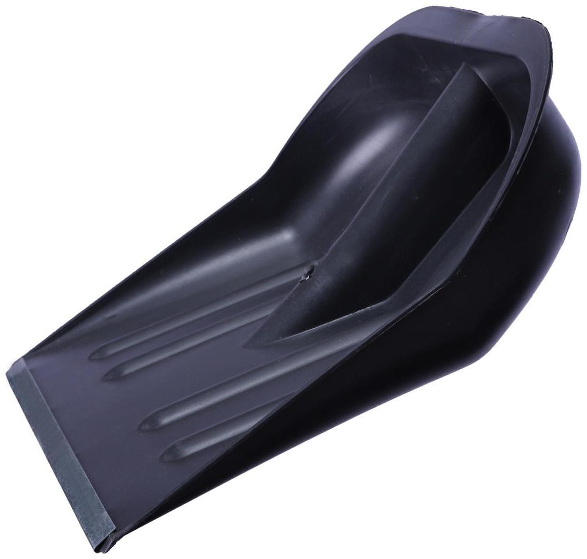 Ковш лопаты пластиковый, 360 × 410 мм, с оцинкованной планкой, тулейка 32 мм