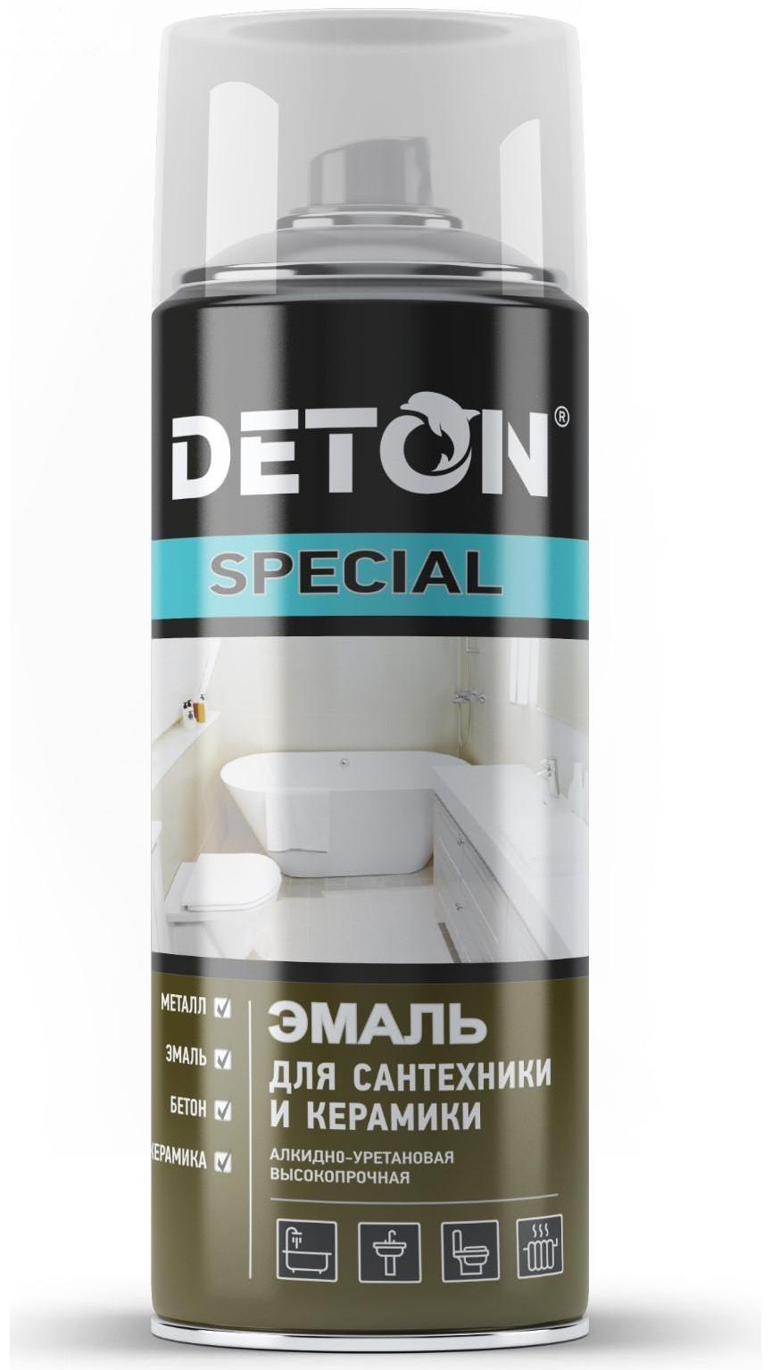 Эмаль DETON SPECIAL для ванн и керамики белый аэрозоль 520мл