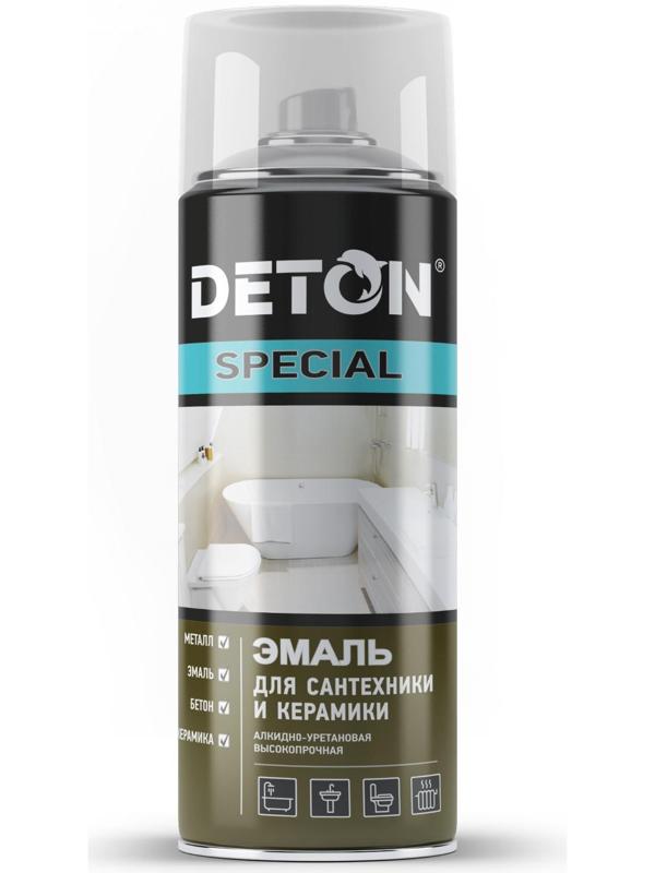 Эмаль DETON SPECIAL для ванн и керамики белый аэрозоль 520мл