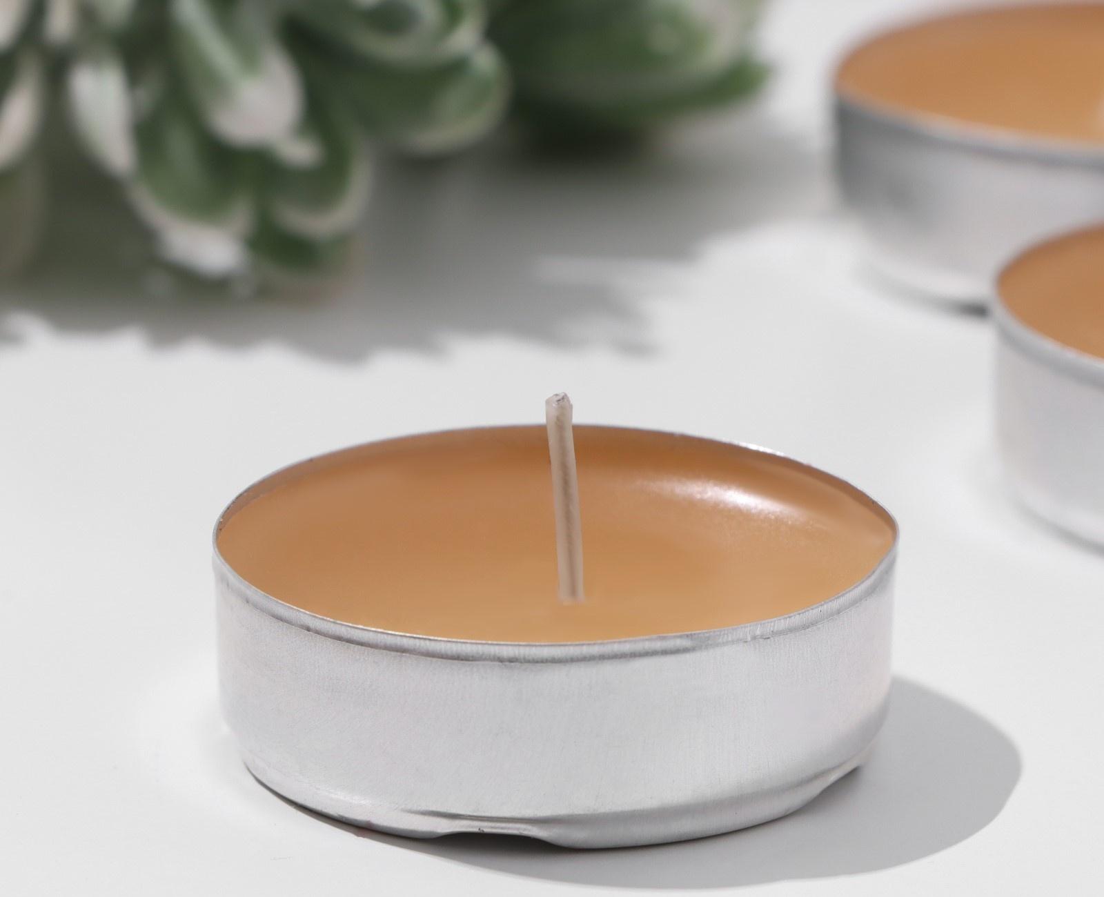 Свечи чайные ароматические, 6 штук, ваниль