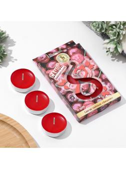 Свечи чайные ароматические, 6 штук, вишня