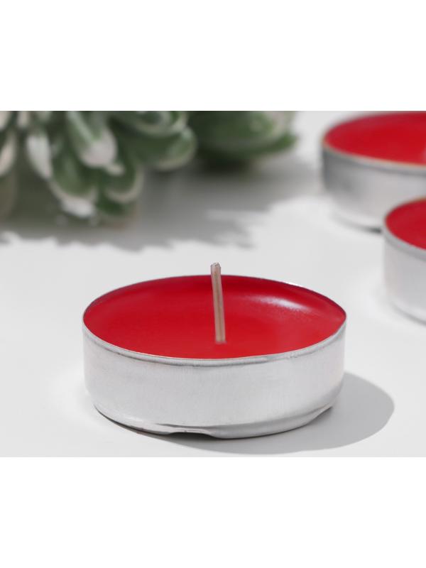 Свечи чайные ароматические, 6 штук, вишня