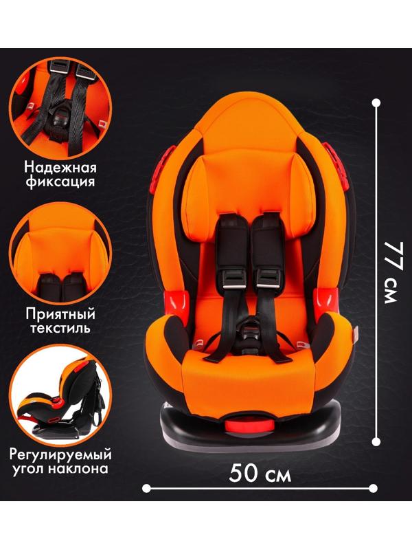 Автокресло Крошка Я Round Isofix гр. I/II, Orange Black